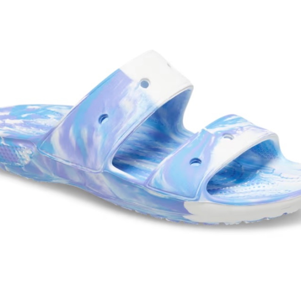 Classic Crocs Marbled Sandal with Jibbitz Charms; size: unisex M6, L8; M5, L7 - Picture 3 of 4
